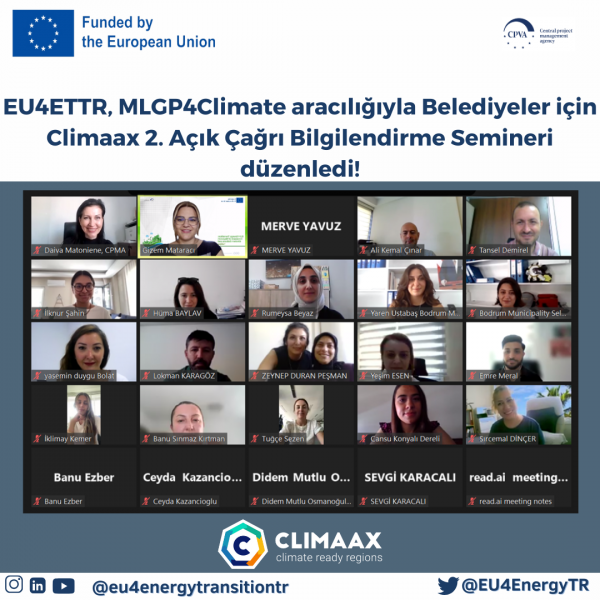 EU4ETTR Held Climaax 2nd Open Call Training